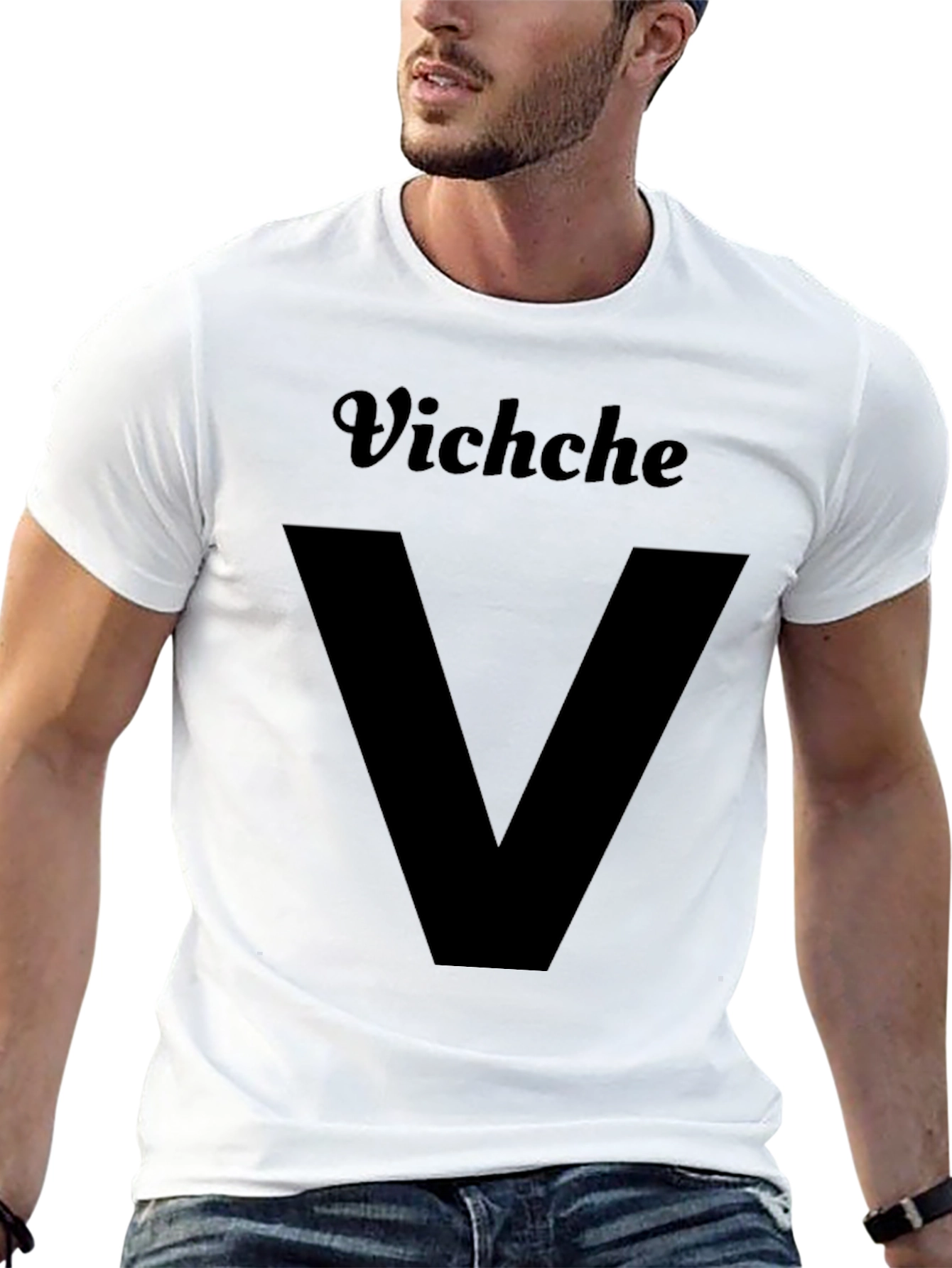 Vichche V Graphic T-Shirt - Black