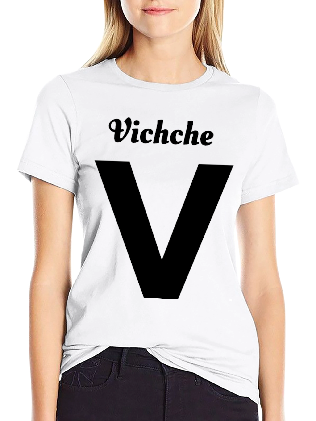 Vichche V Graphic T-Shirt - Black
