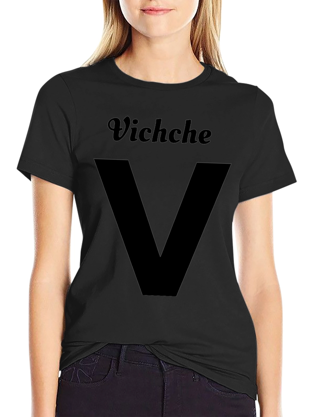 Vichche V Graphic T-Shirt - Black