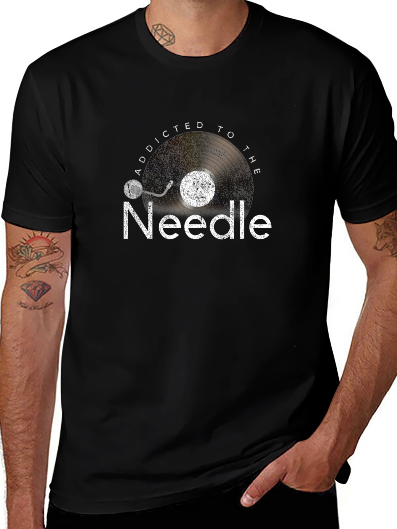 Addicted to the Needle Record T-Shirt