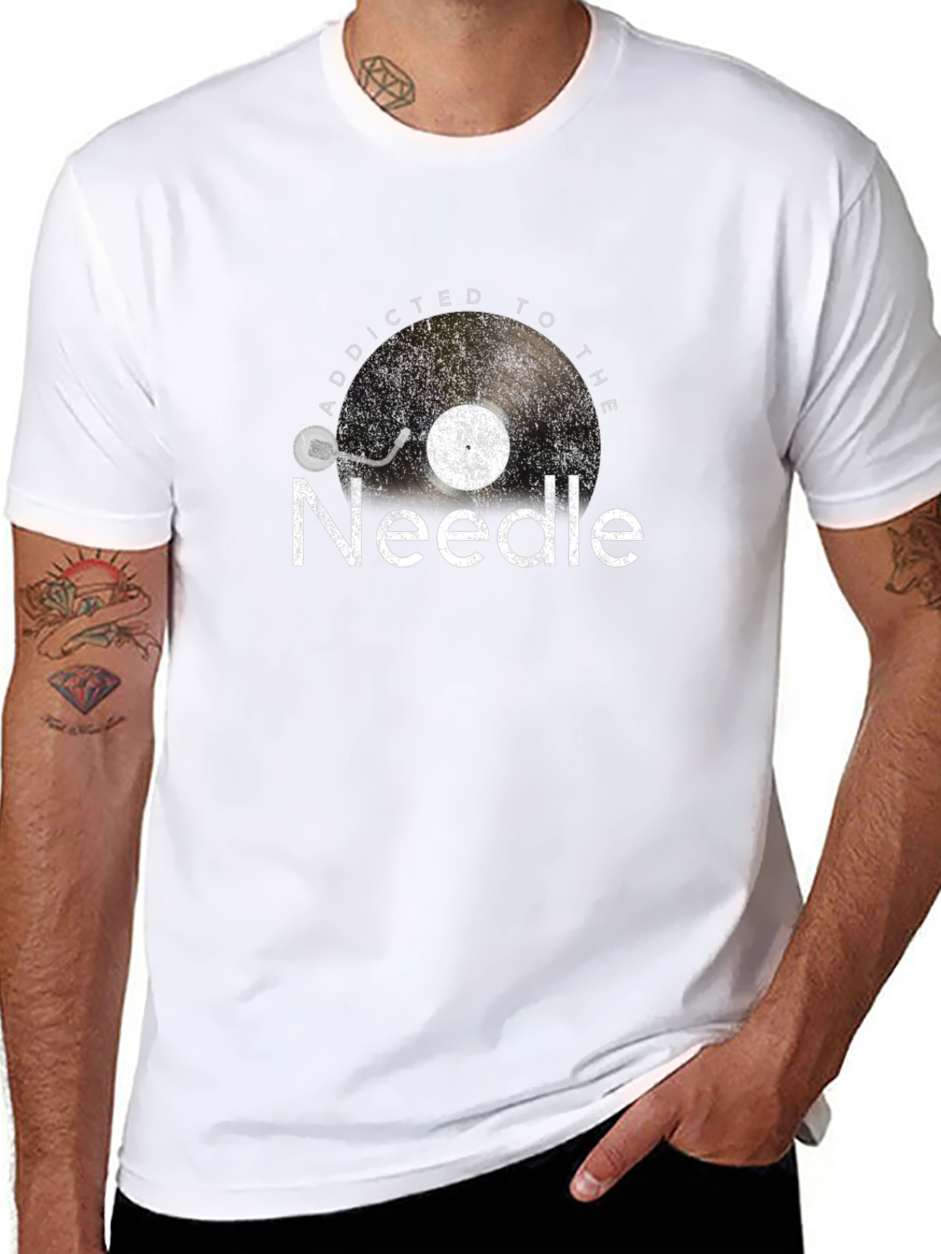 Addicted to the Needle Record T-Shirt
