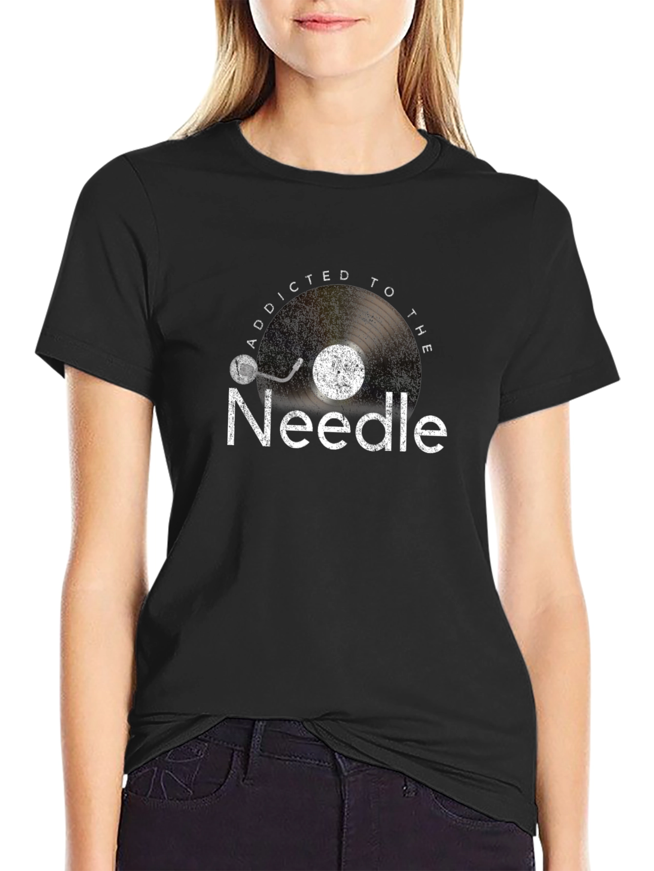 Addicted to the Needle Record T-Shirt