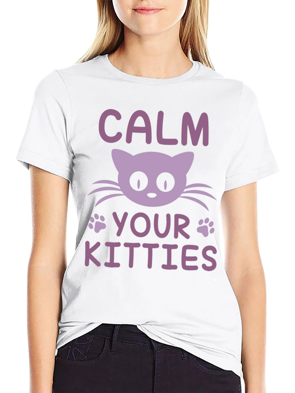 Calm Your Kitties Cat Graphic Tee