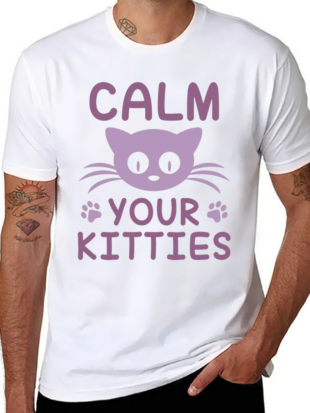 Calm Your Kitties Cat Graphic Tee