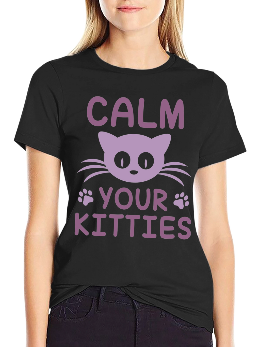 Calm Your Kitties Cat Graphic Tee