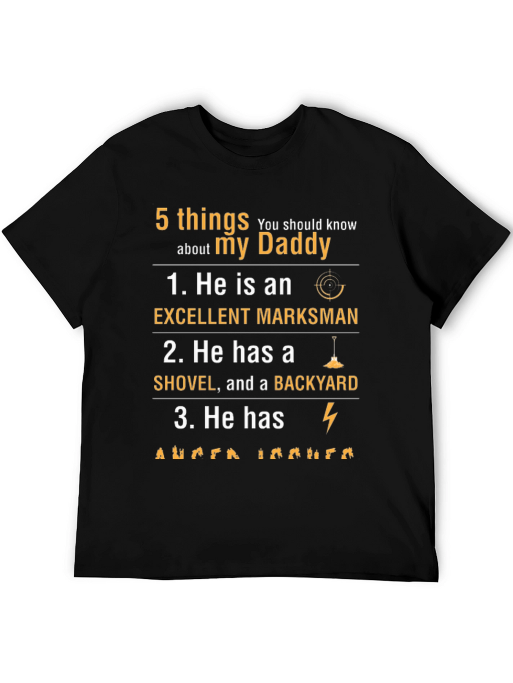 5 Things About My Daddy T-Shirt