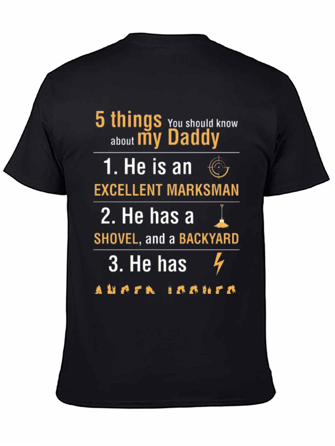 5 Things About My Daddy T-Shirt