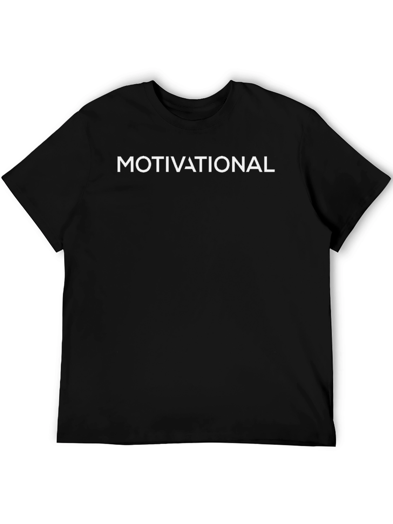 Motivational Graphic Tee - Black