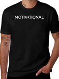 Motivational Graphic Tee - Black