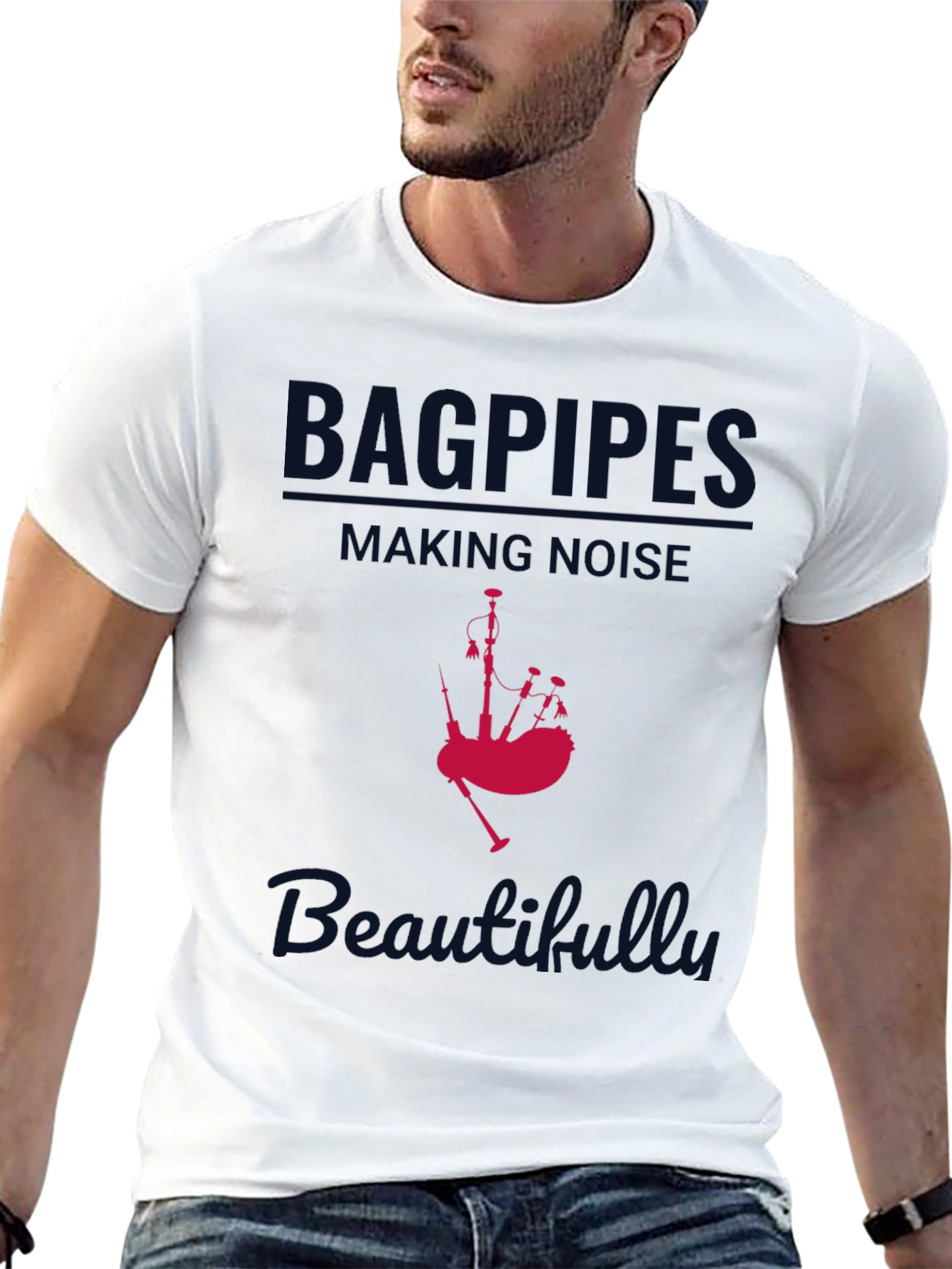 Bagpipes Making Noise Beautifully T-Shirt