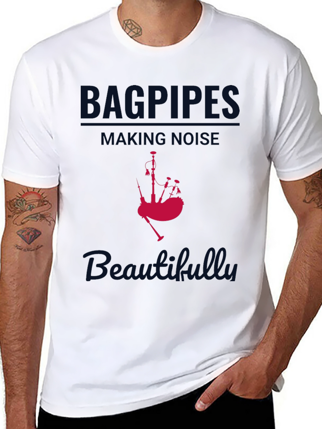 Bagpipes Making Noise Beautifully T-Shirt