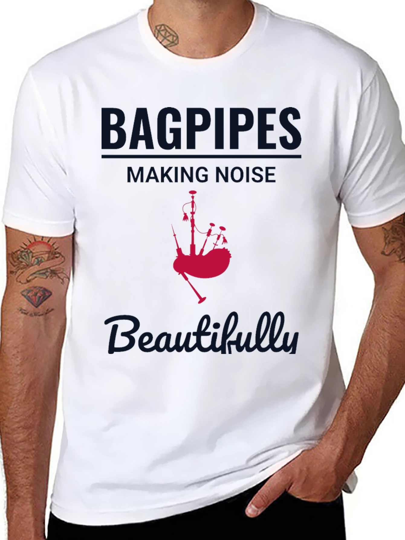 Bagpipes Making Noise Beautifully T-Shirt