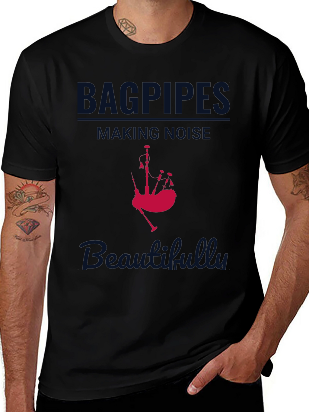 Bagpipes Making Noise Beautifully T-Shirt