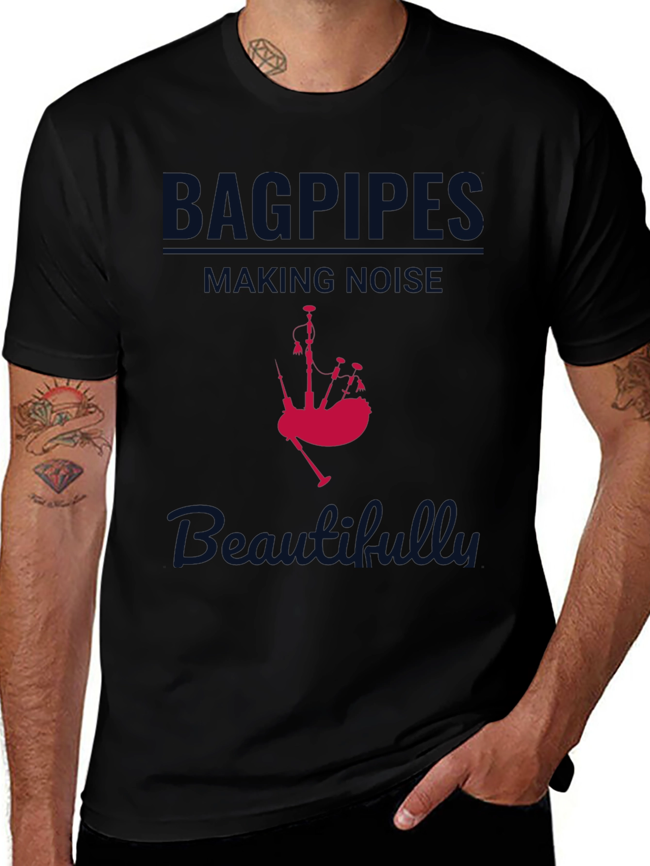 Bagpipes Making Noise Beautifully T-Shirt