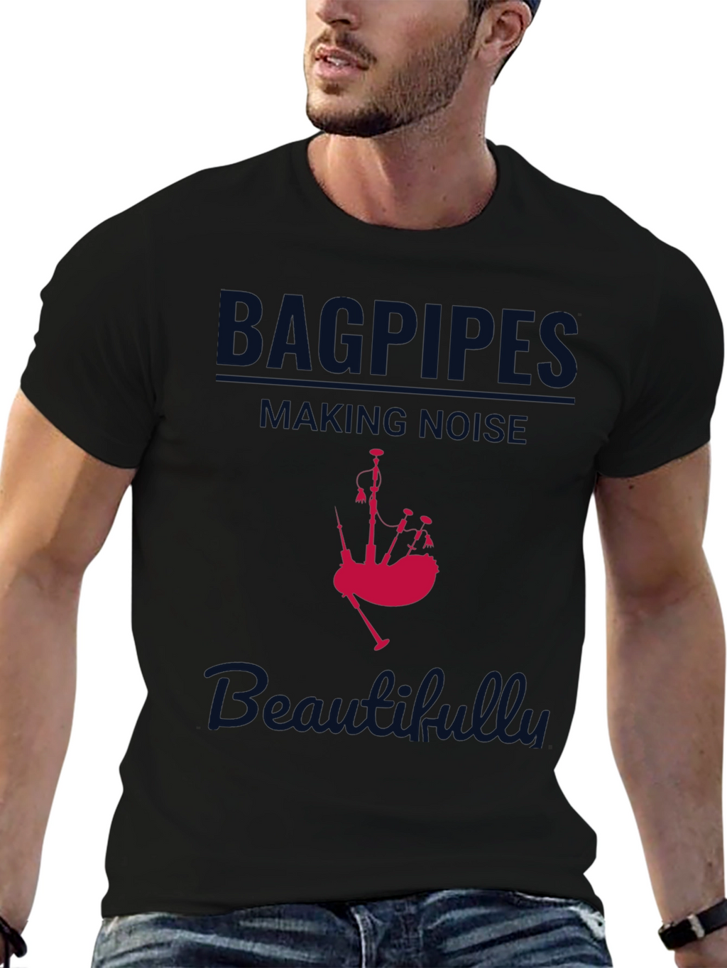 Bagpipes Making Noise Beautifully T-Shirt