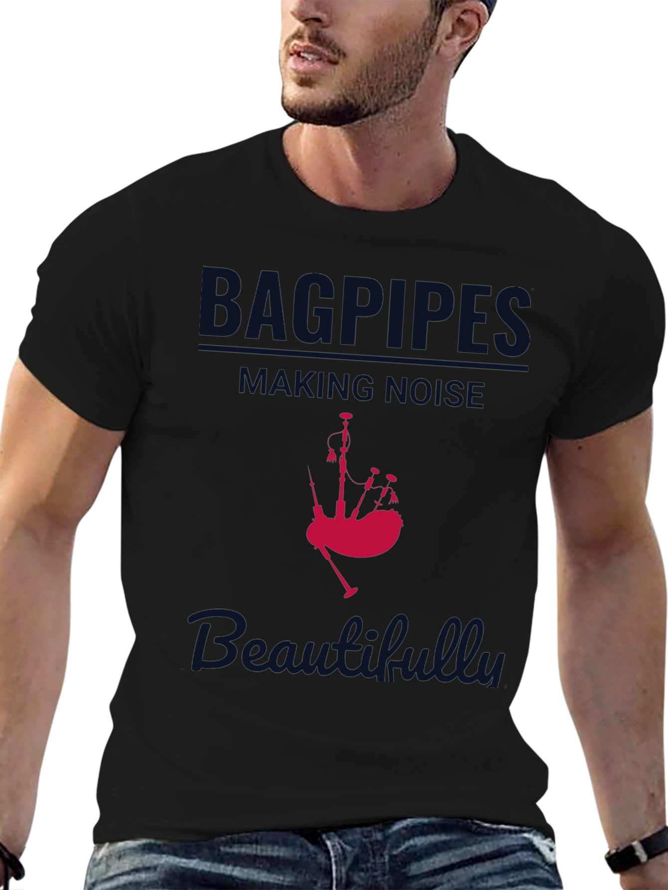 Bagpipes Making Noise Beautifully T-Shirt