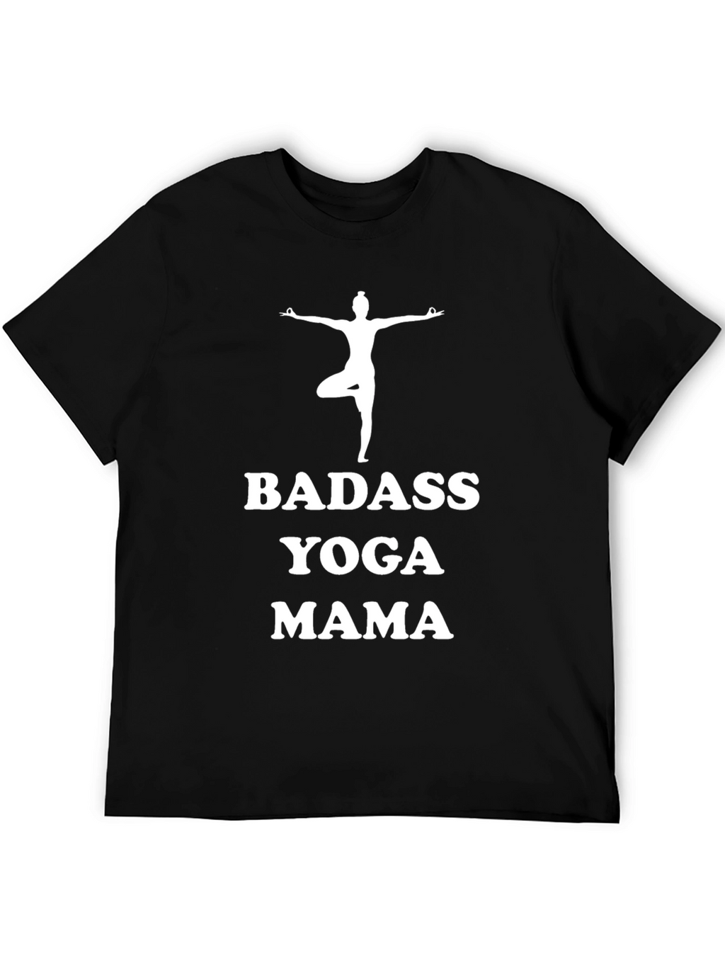 Badass Yoga Mama Black T-Shirt