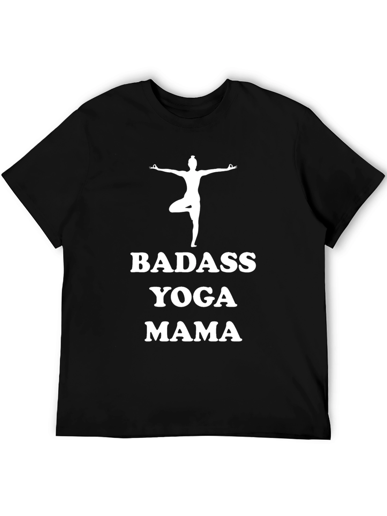 Badass Yoga Mama Black T-Shirt