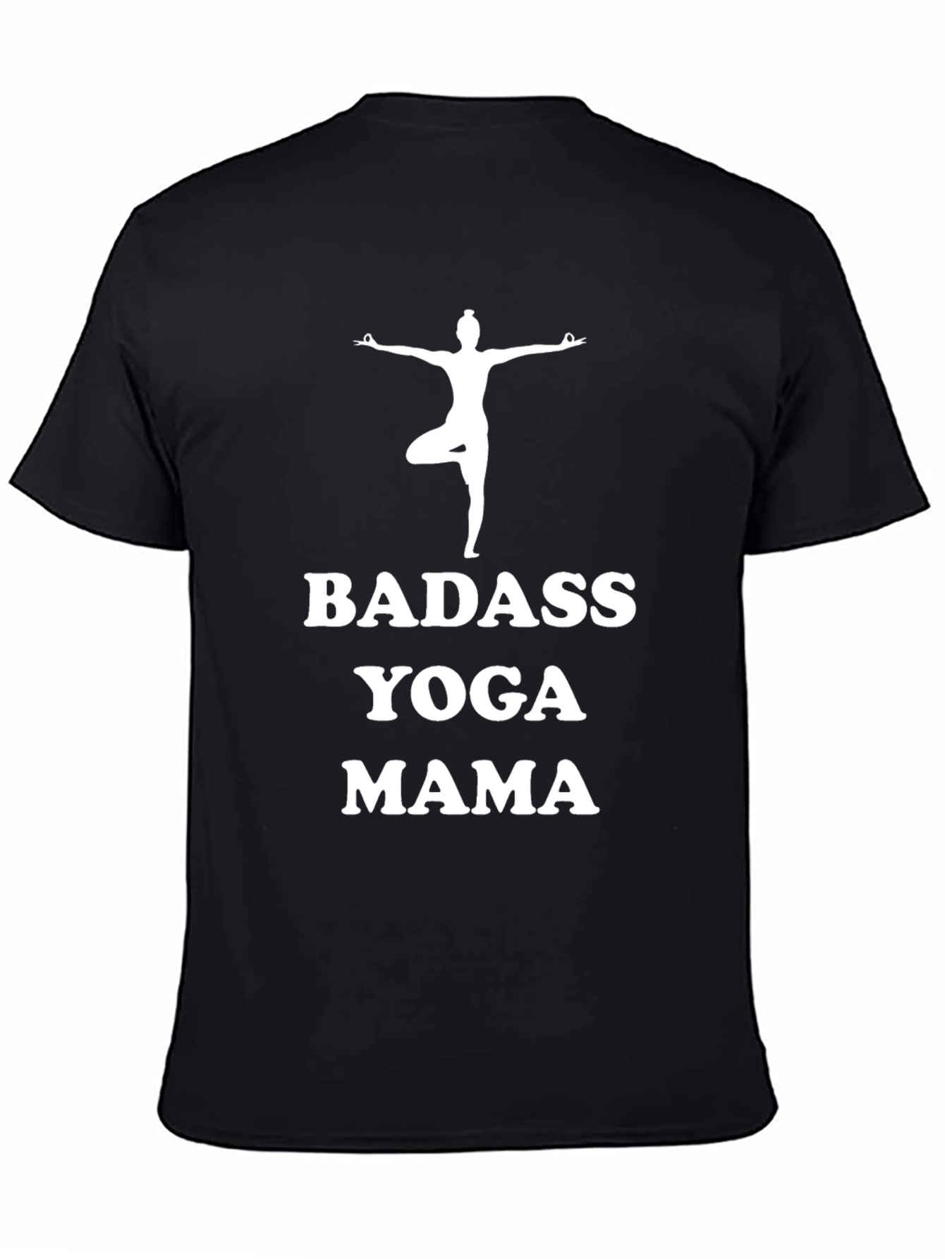 Badass Yoga Mama Black T-Shirt