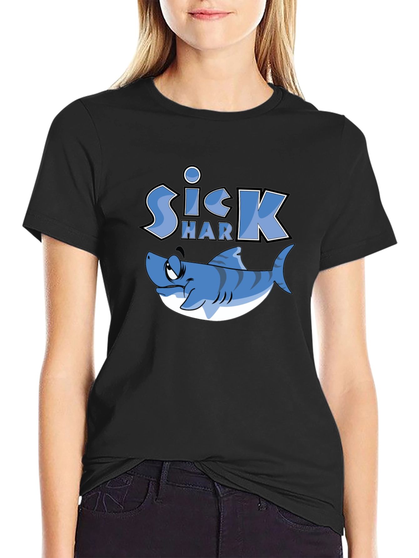 Sick Shark Graphic T-Shirt