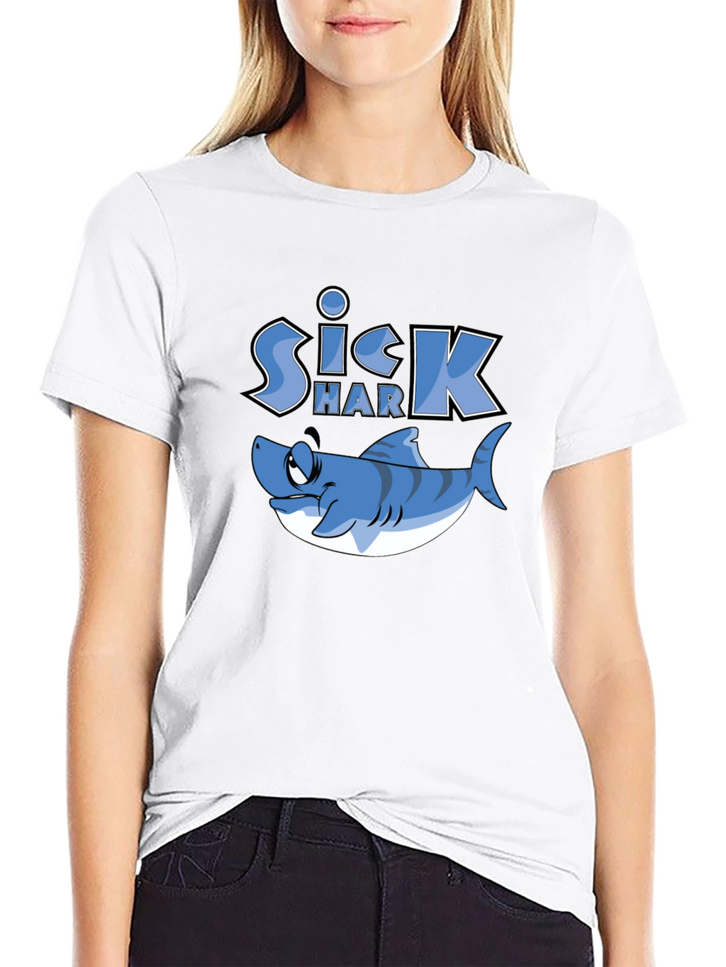 Sick Shark Graphic T-Shirt