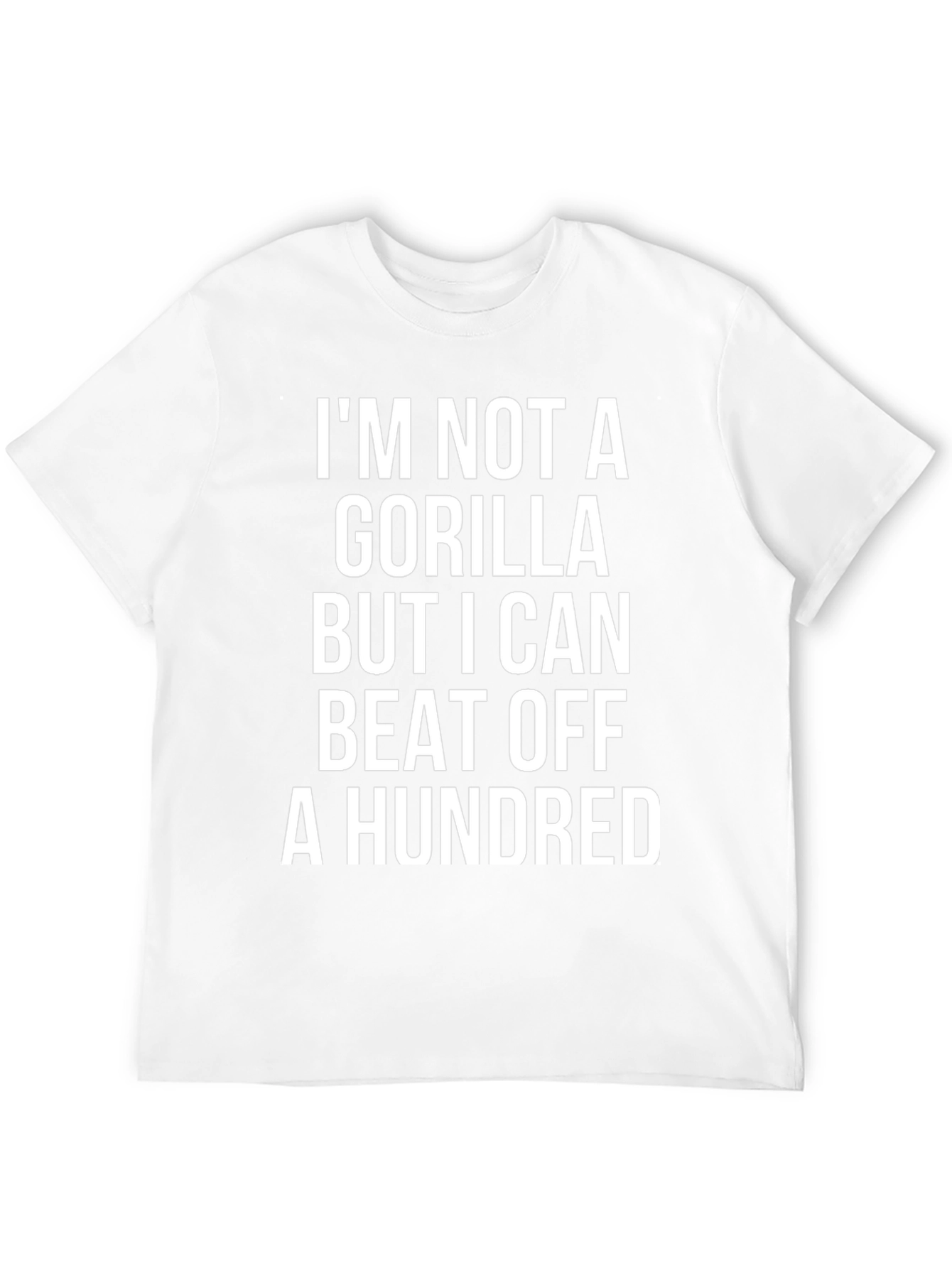 Funny Gorilla T-Shirt - Beat Off A Hundred
