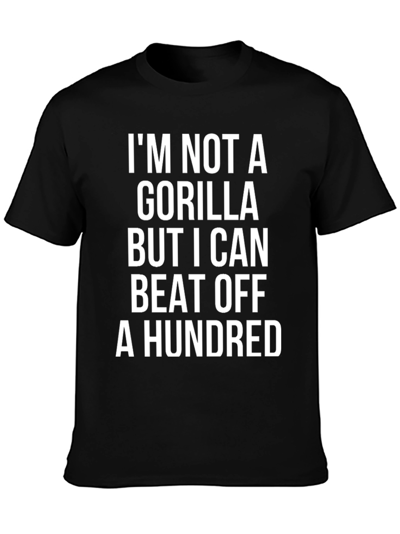 Funny Gorilla T-Shirt - Beat Off A Hundred