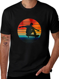 Retro Skateboarder Sunset T-Shirt