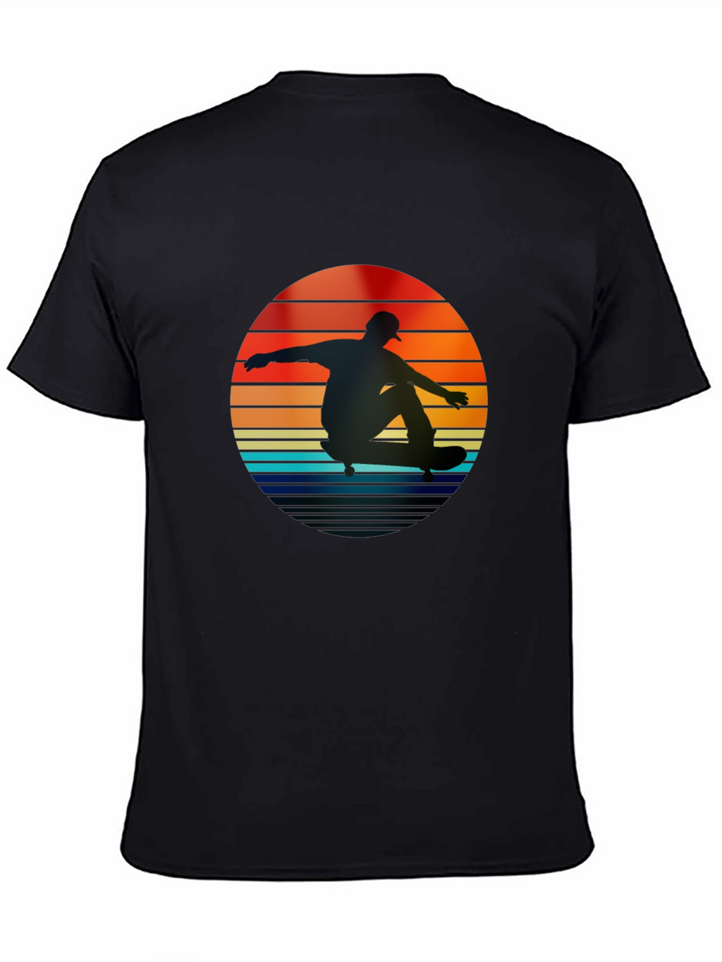 Retro Skateboarder Sunset T-Shirt