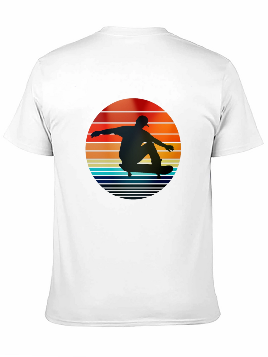 Retro Skateboarder Sunset T-Shirt