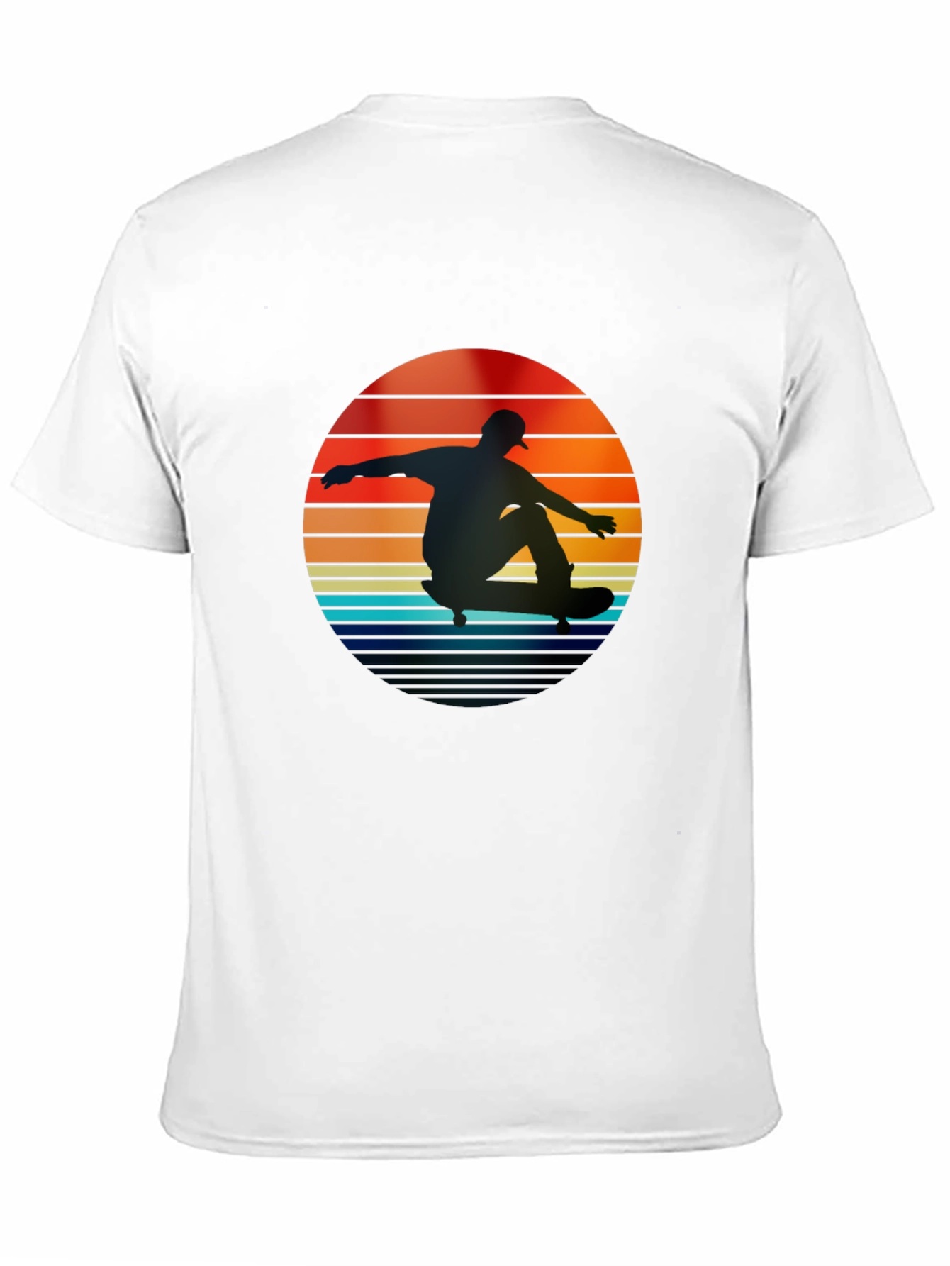 Retro Skateboarder Sunset T-Shirt