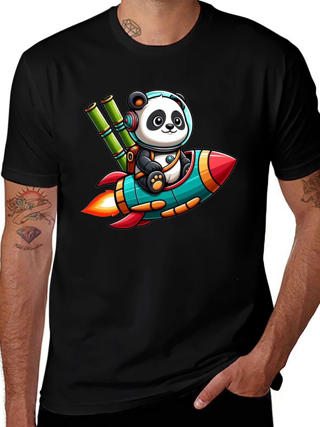 Panda Astronaut T-Shirt - To the Moon!