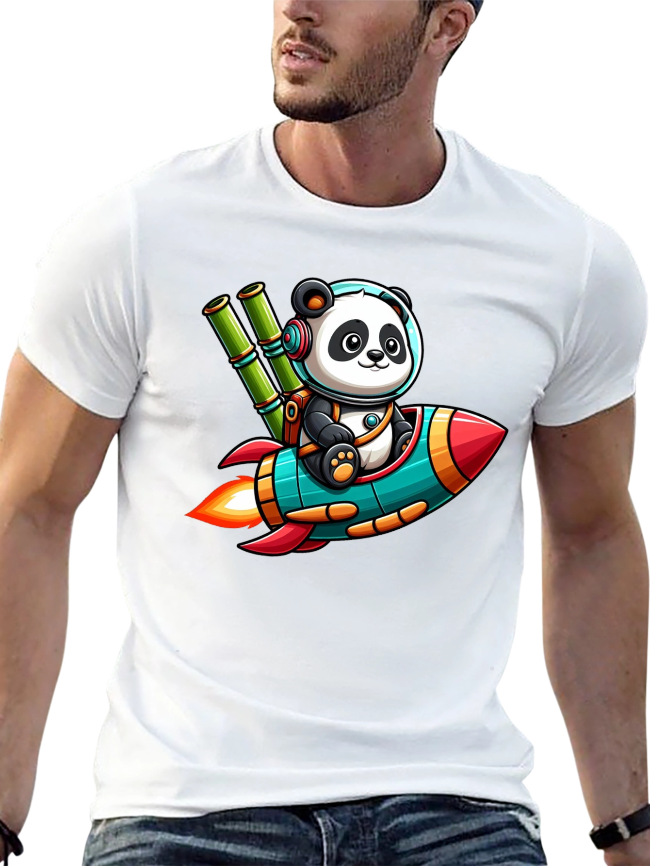 Panda Astronaut T-Shirt - To the Moon!