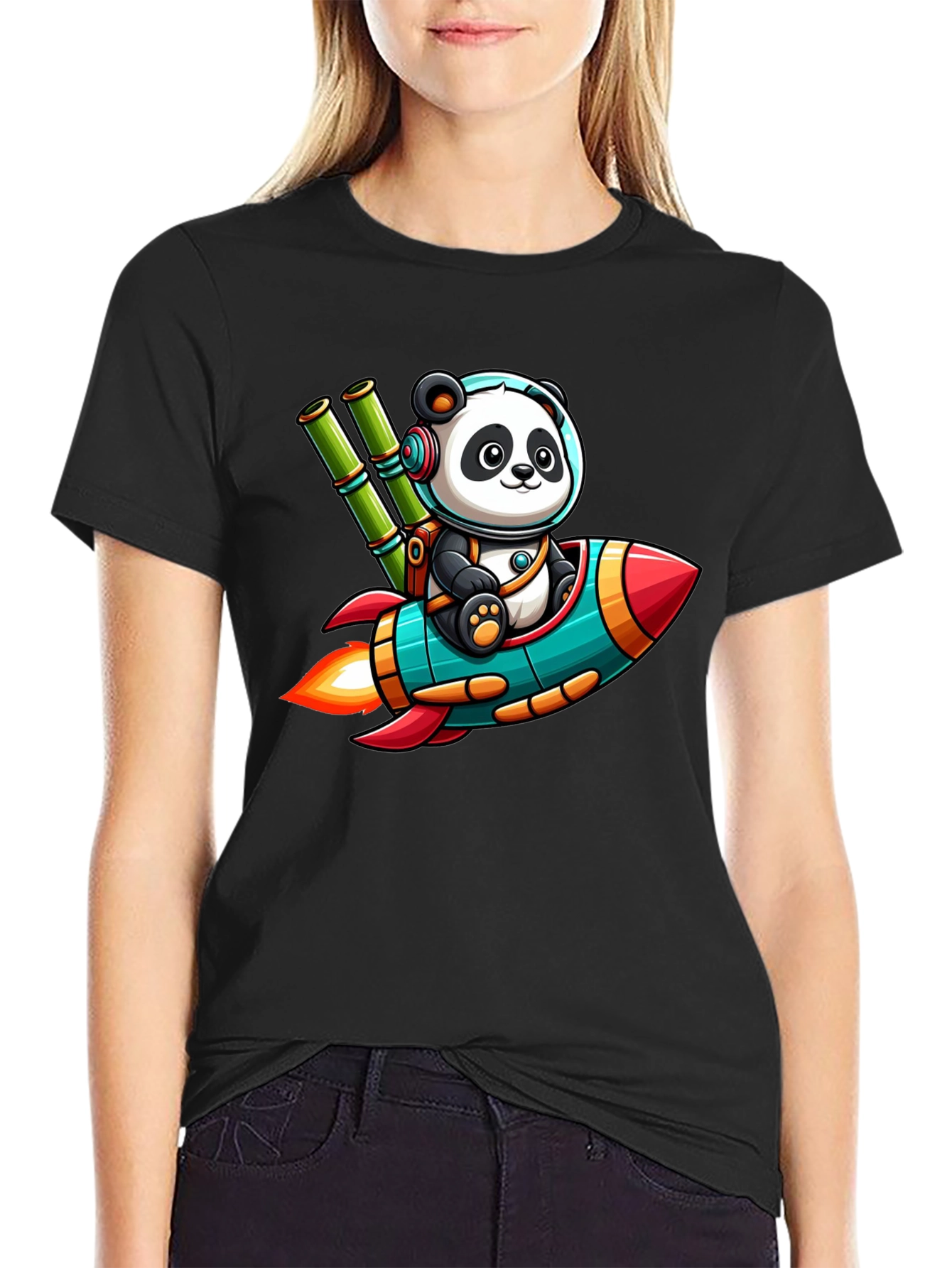 Panda Astronaut T-Shirt - To the Moon!