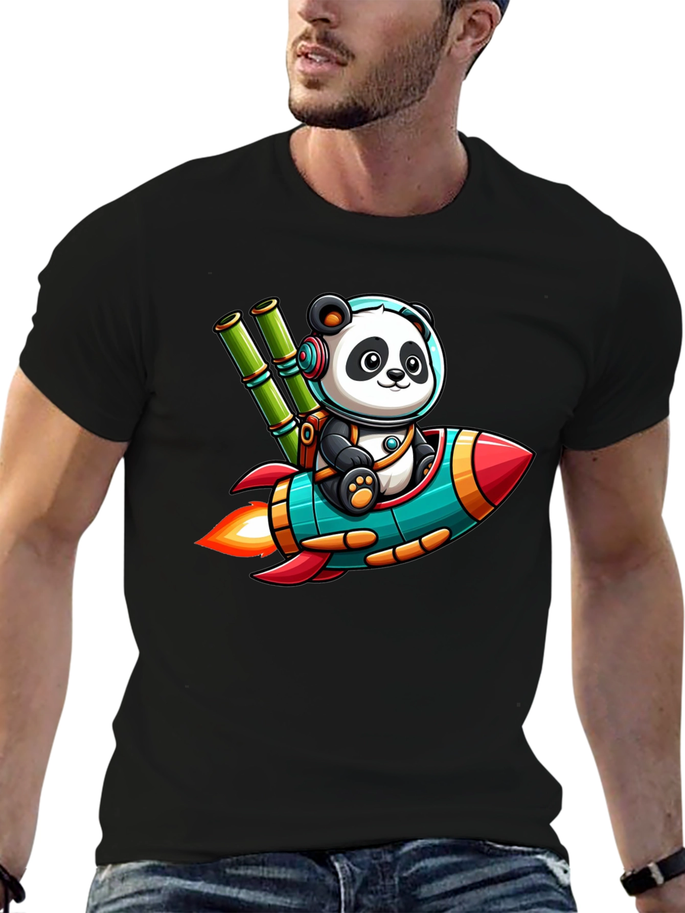 Panda Astronaut T-Shirt - To the Moon!