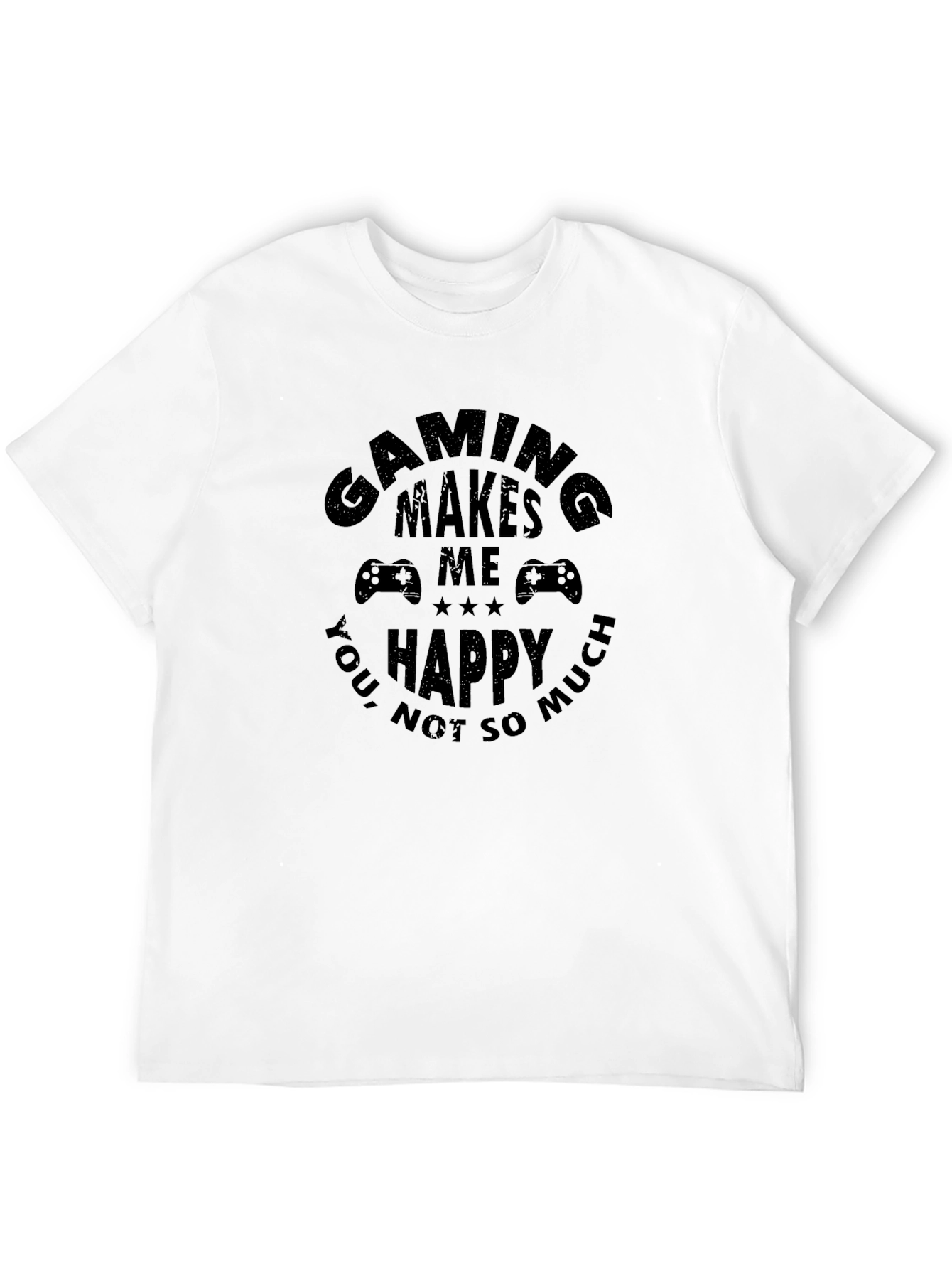 Gaming Makes Me Happy T-Shirt Black