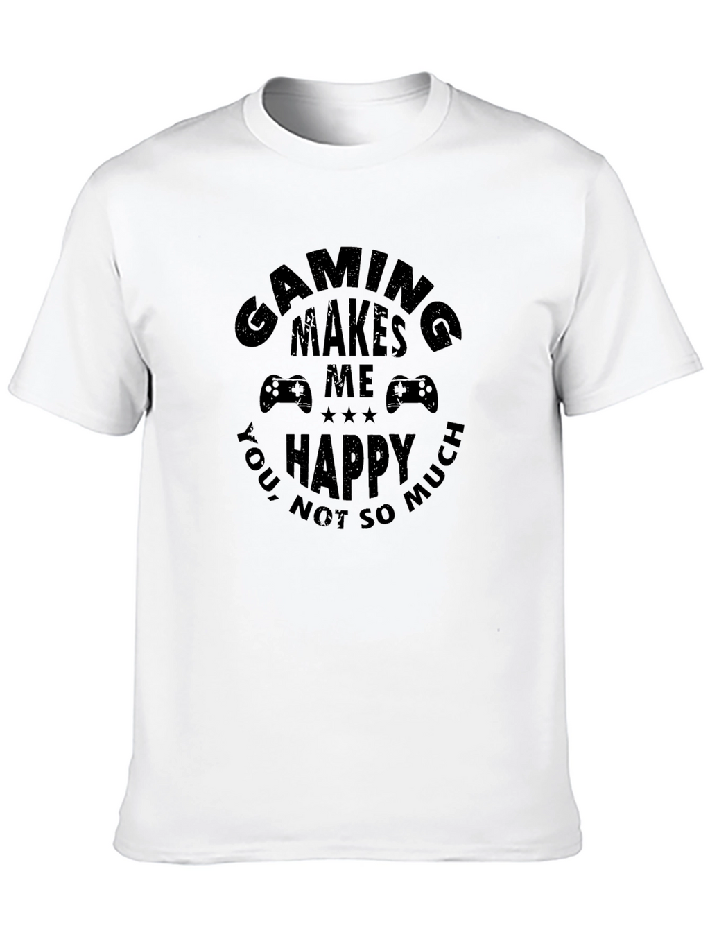 Gaming Makes Me Happy T-Shirt Black