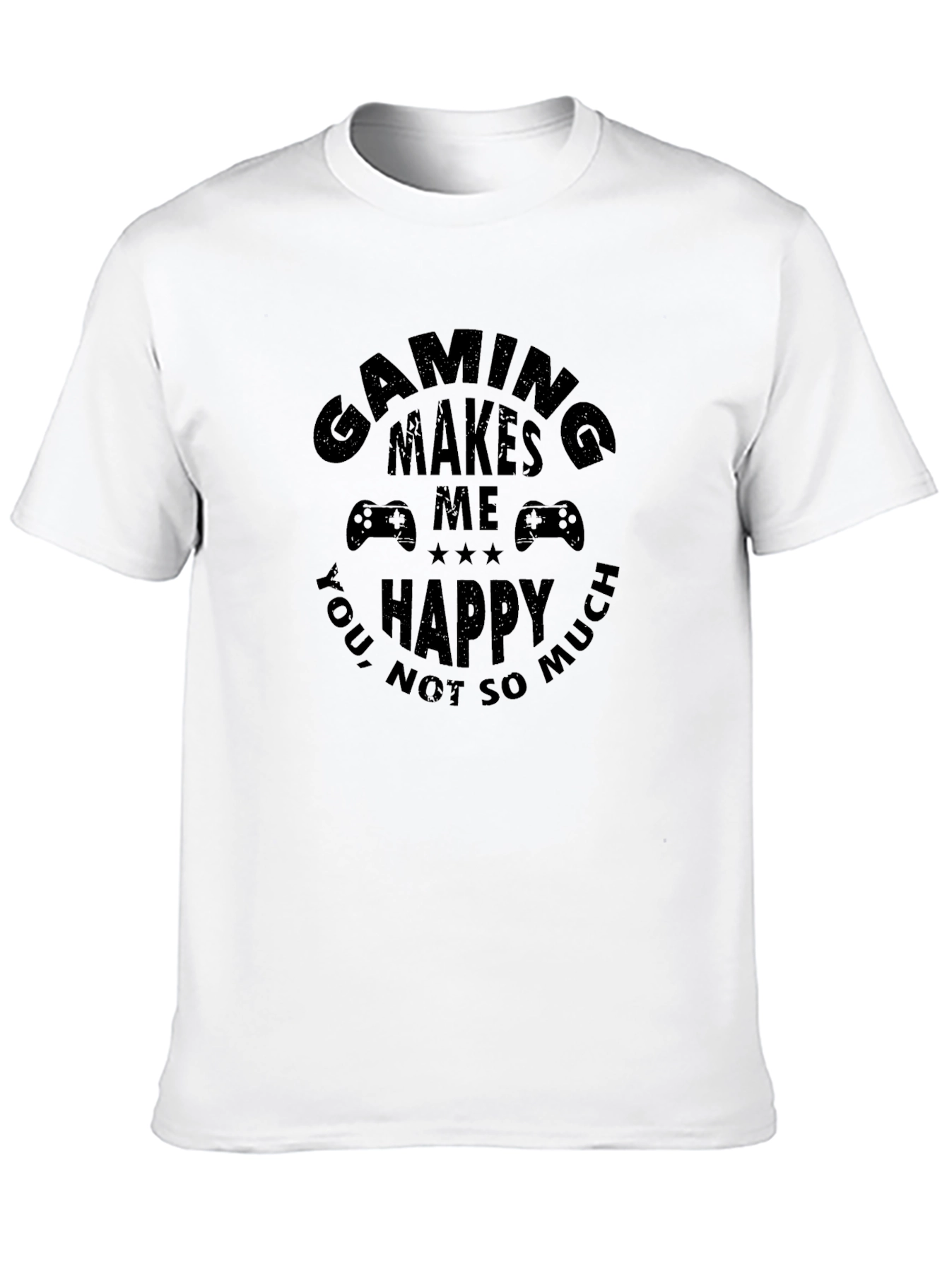 Gaming Makes Me Happy T-Shirt Black