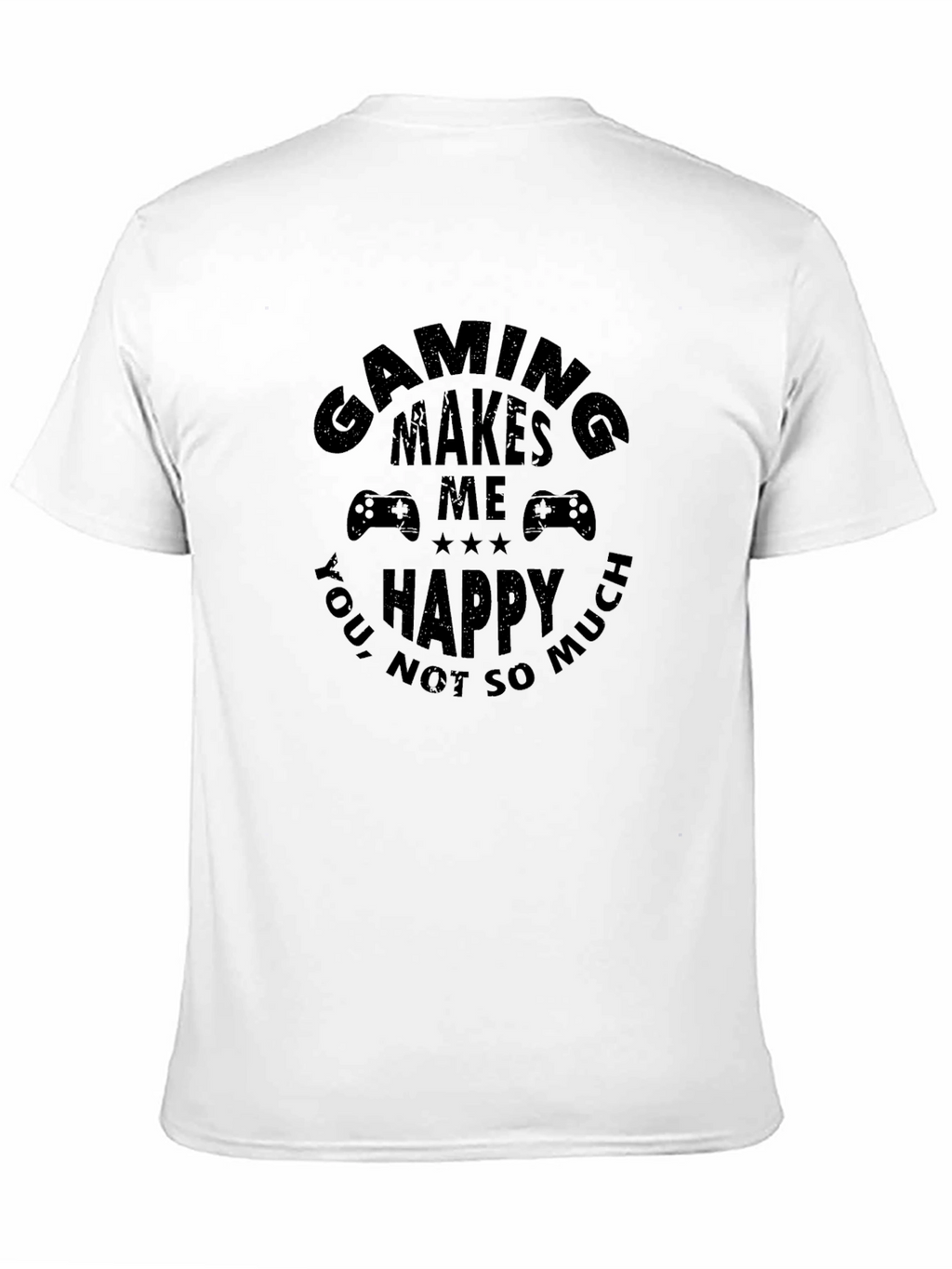 Gaming Makes Me Happy T-Shirt Black