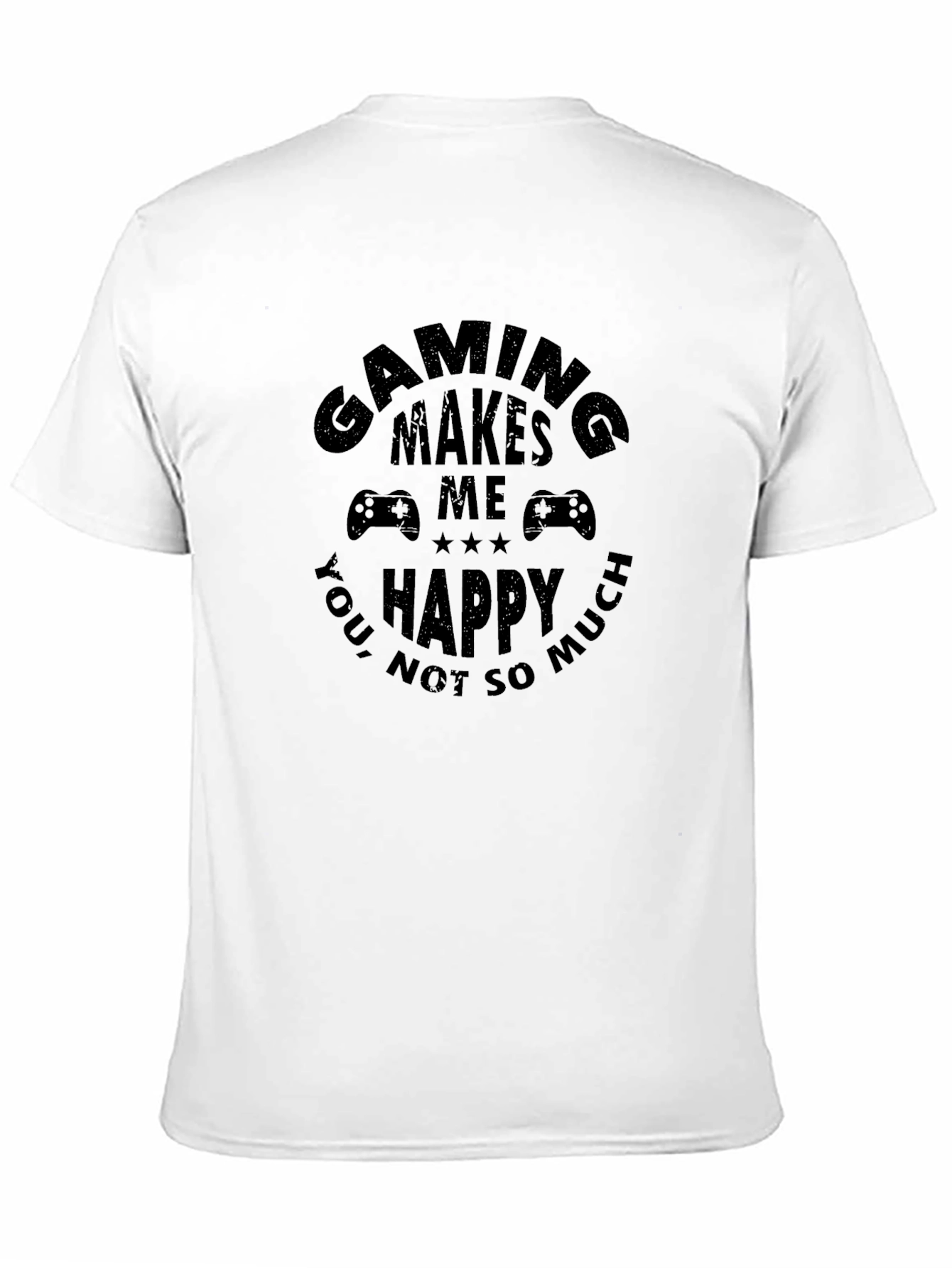 Gaming Makes Me Happy T-Shirt Black