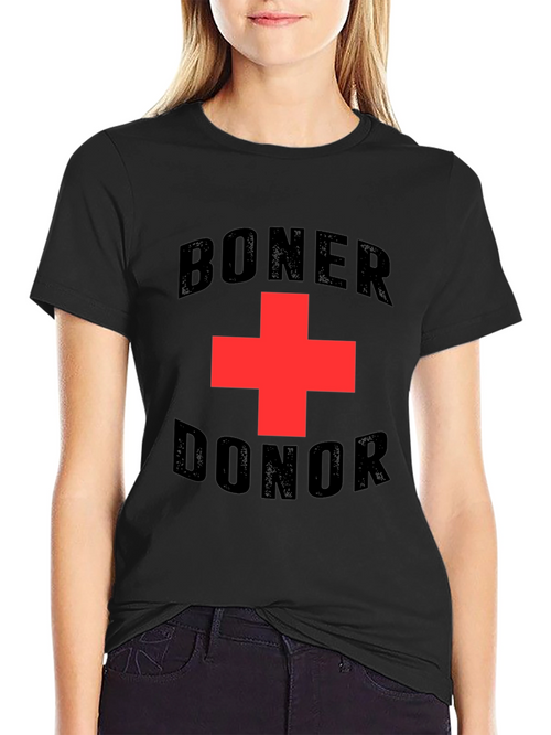 Boner Donor Graphic Tee - Humorous Adult Humor T-Shirt