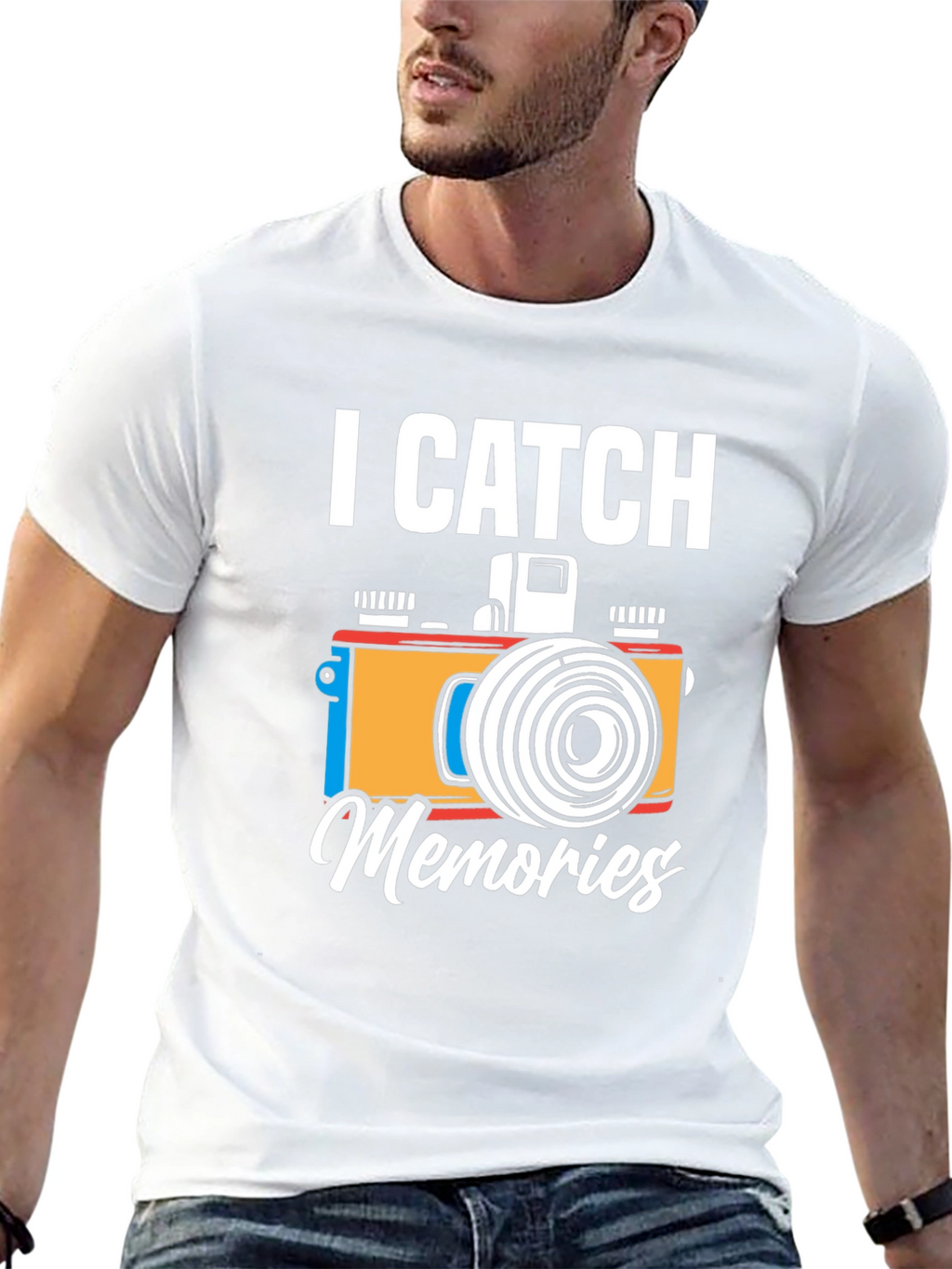I Catch Memories Camera Graphic T-Shirt