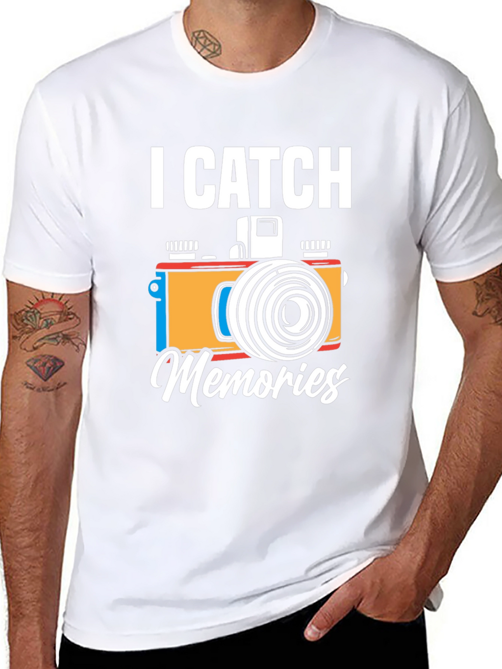 I Catch Memories Camera Graphic T-Shirt