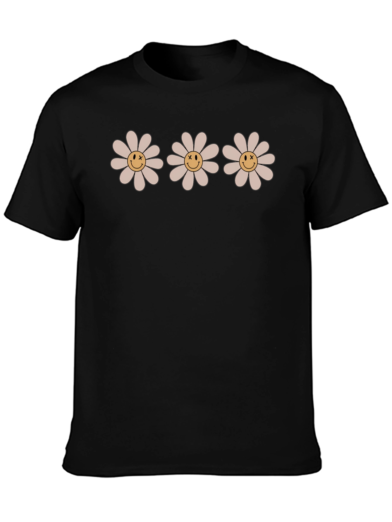Daisy Smile Face T-Shirt - Retro Style