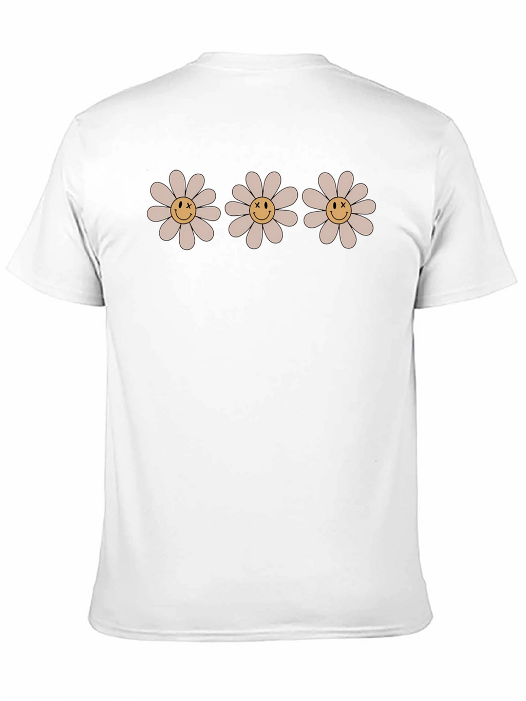 Daisy Smile Face T-Shirt - Retro Style