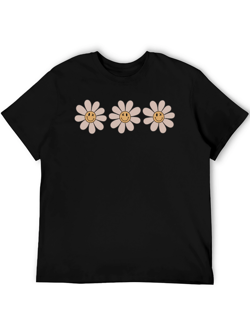 Daisy Smile Face T-Shirt - Retro Style