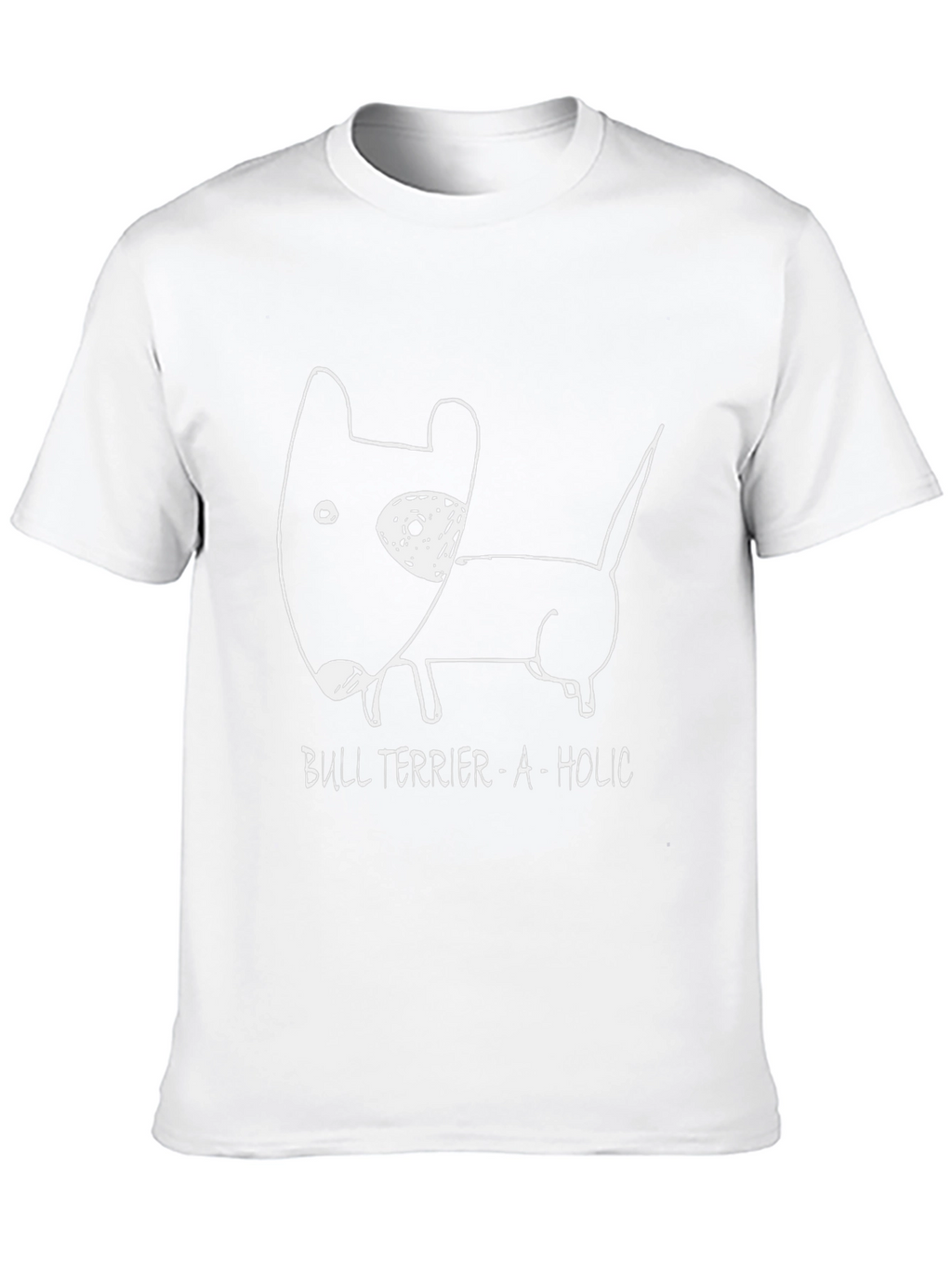 Bull Terrier-A-Holic Black Graphic Tee