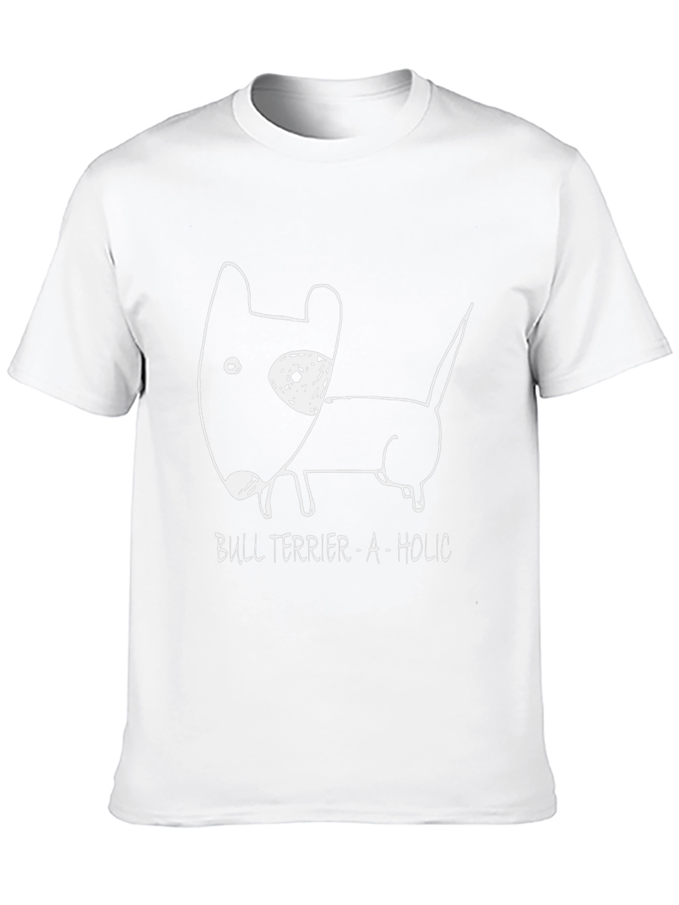 Bull Terrier-A-Holic Black Graphic Tee