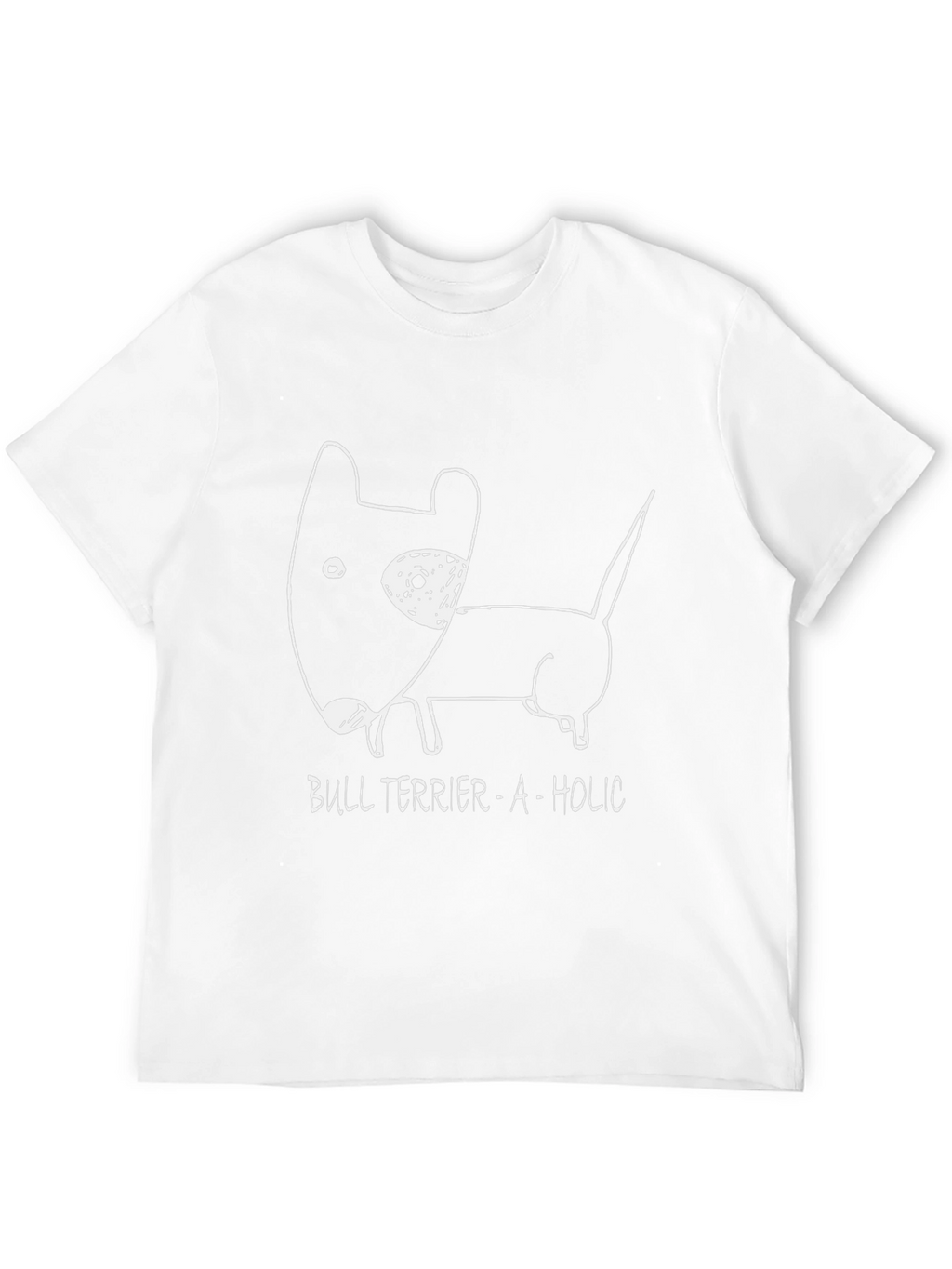 Bull Terrier-A-Holic Black Graphic Tee