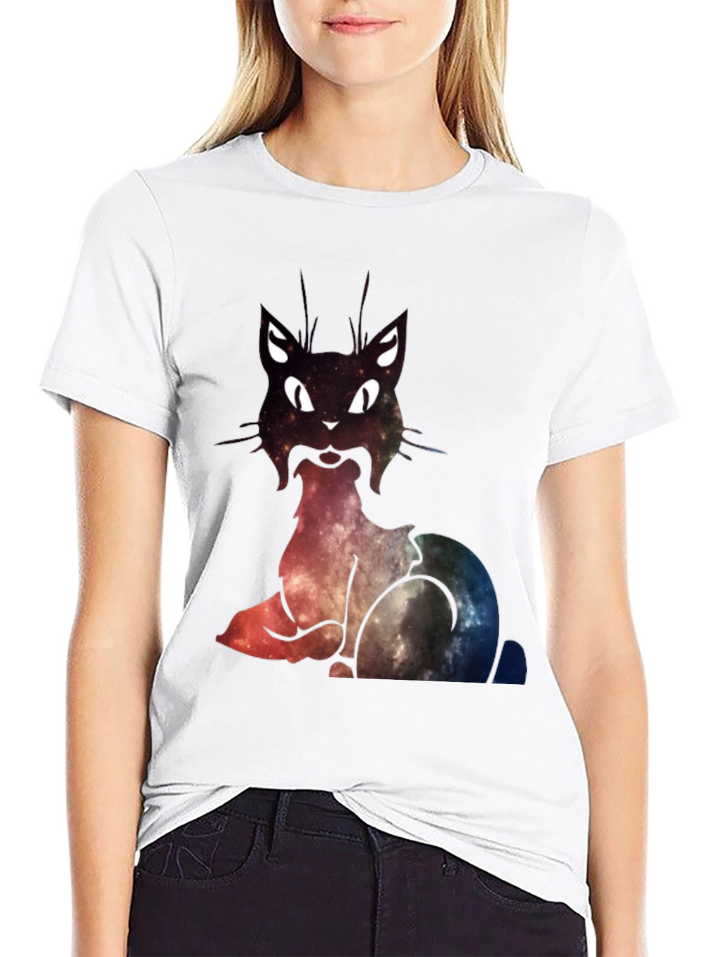 Galaxy Cat Graphic T-Shirt